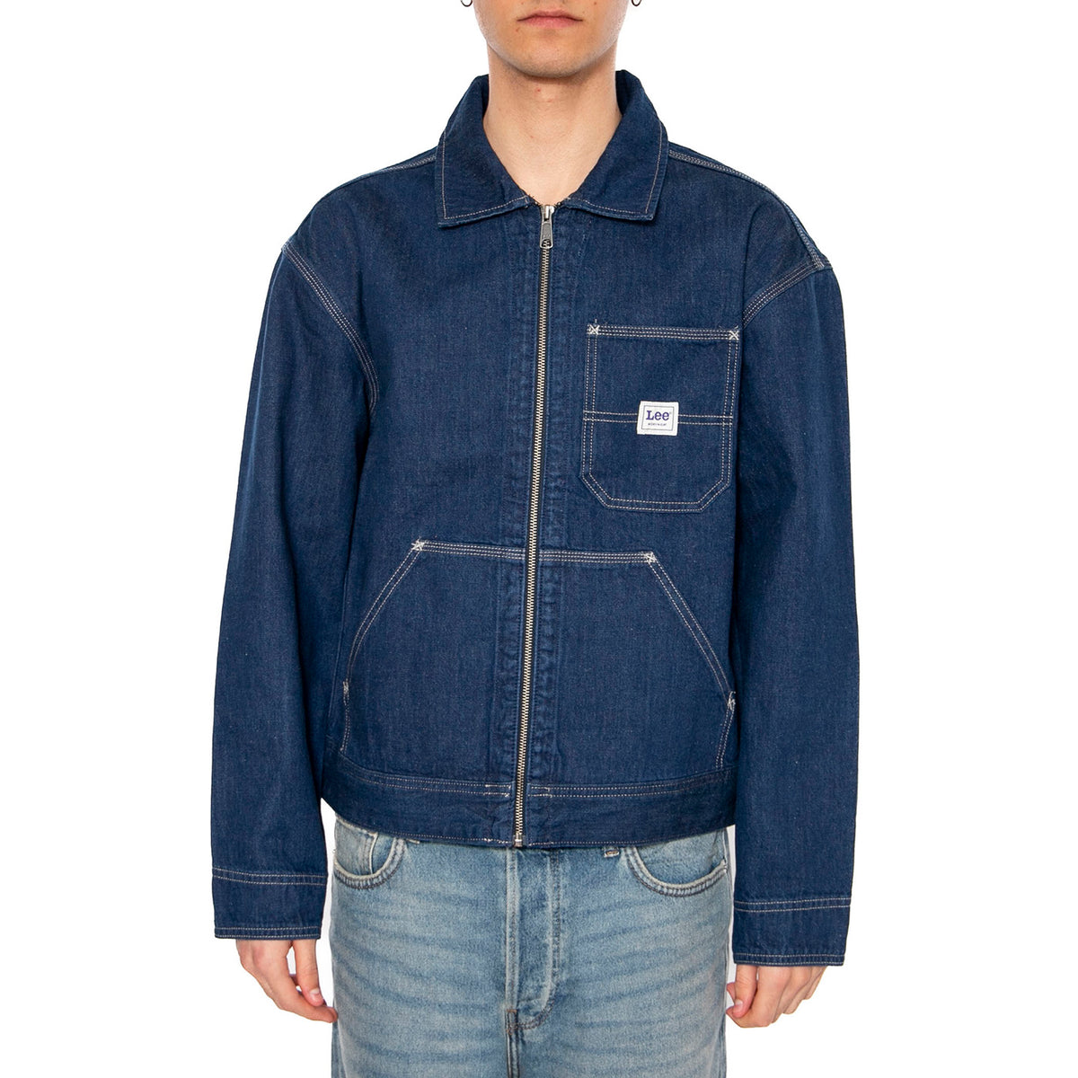91W Workwear Jacket Rinse - Giacca Denim Jeans Uomo Blu 112363870 . LEE 