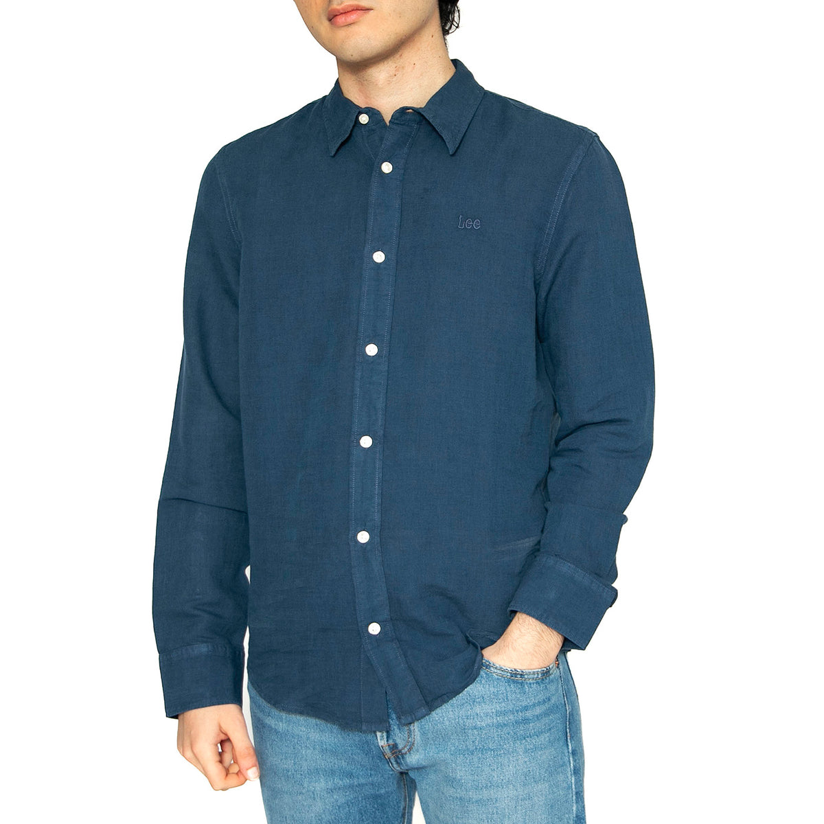 Patch Shirt Orion Blue - Camicia Uomo Blu 112364107 . LEE 