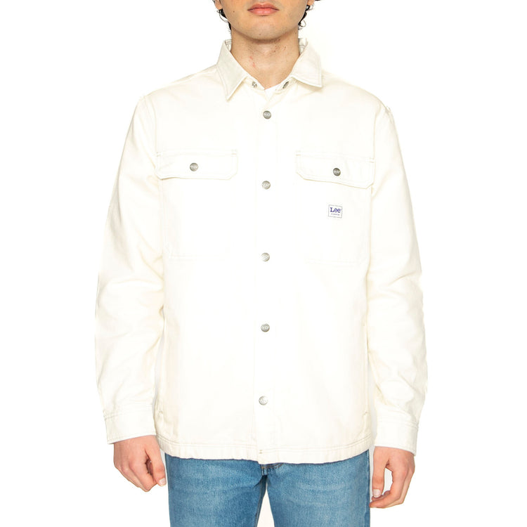 Workwear Overshirt Ecru - Camicia Uomo Bianca 112364122 . LEE 