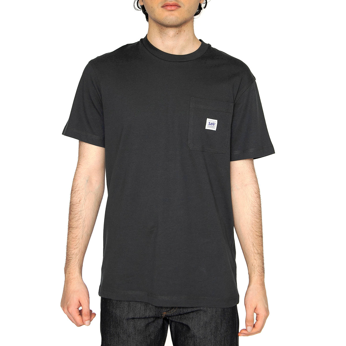 WW Pocket Tee Washed Black - Maglietta Girocollo Uomo Nera 112364587 . LEE 
