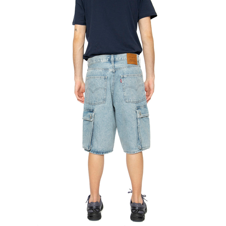 478 Baggy Cargo Shorts My Pocket Full Blue - Bermuda Uomo Blu 001GU-0004 . LEVIS 