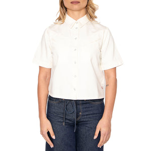 Rinoa Camp Shirt Seeded State - Camicia Maniche Corte Donna Bianca 001SL-0002 . LEVIS 