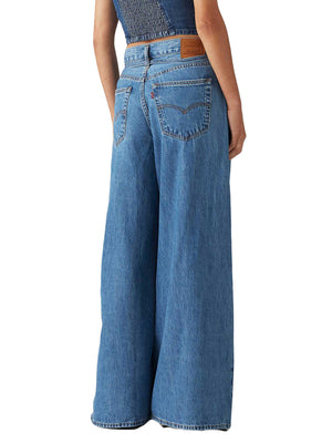 XL SUPERWIDE CAUSE AND EFFECT DENIM JEANS - Pantaloni Denim Donna Blu 001T3-0002 . LEVIS 