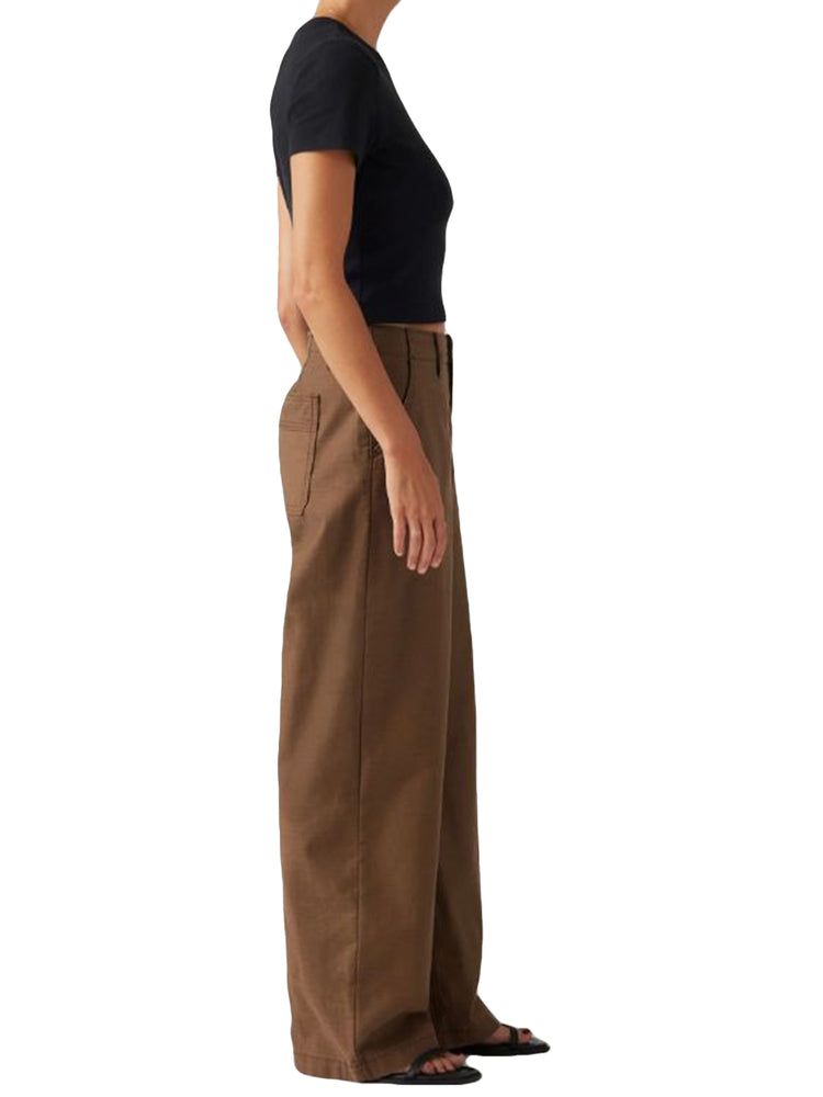 90S STRAIGHT DARK EARTH - Pantaloni Donna Marroni 001VV-0002 . LEVIS 