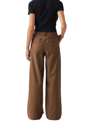 90S STRAIGHT DARK EARTH - Pantaloni Donna Marroni 001VV-0002 . LEVIS 