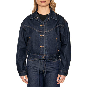 Shrunken 90S Trucker Western Dream Nice Dream - Giacca Donna Blu 001WO-0001 . LEVIS 
