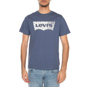 Classic Graphic Tee Blue - Maglietta Girocollo Uomo Blu 22491-1812 . LEVIS 