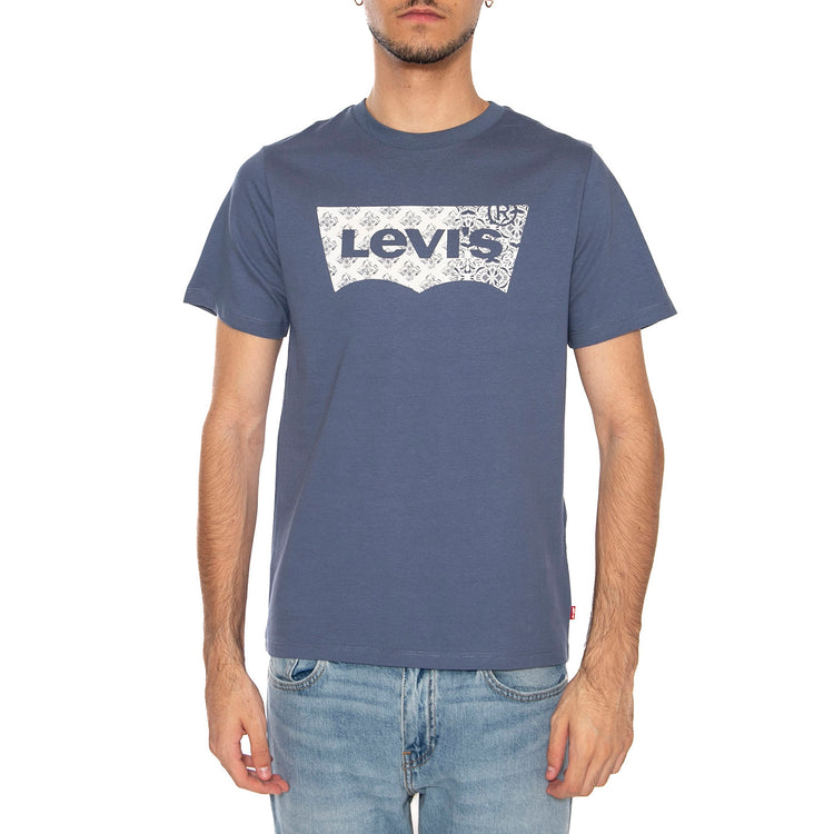 Classic Graphic Tee Blue - Maglietta Girocollo Uomo Blu 22491-1812 . LEVIS 