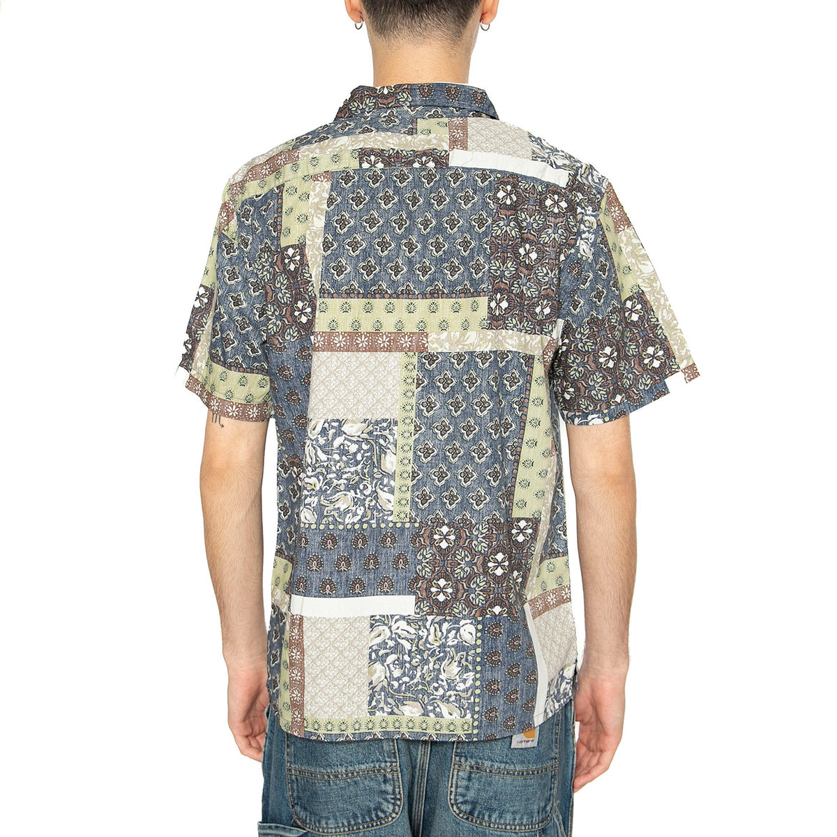 The Sunset Camp Shirt Tamrin Patchwork V - Camicia Maniche Corte Uomo Multicolore 72625-0110 . LEVIS 