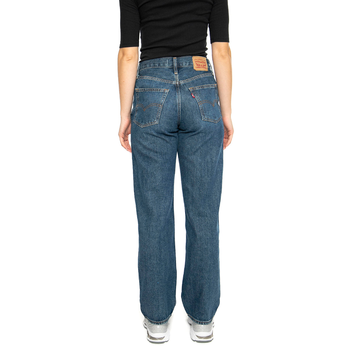 94 Baggy Dark Indigo Worn In - Pantaloni Denim Jeans Donna Blu A3510-0036 . LEVIS 