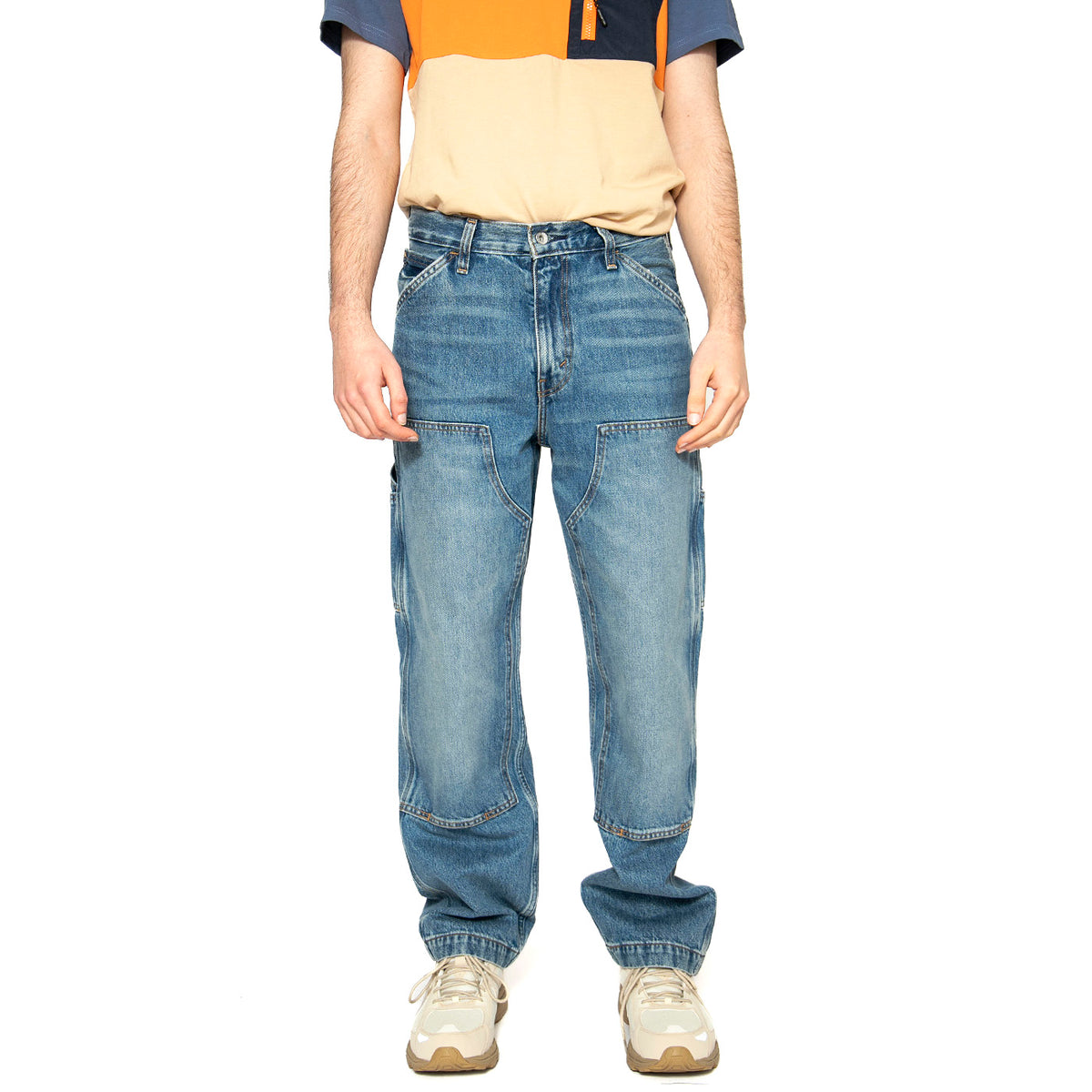 568 Loose Straight Double Knee Detroit Wash - Pantaloni Denim Jeans Uomo Blu A7367-0003 . LEVIS 
