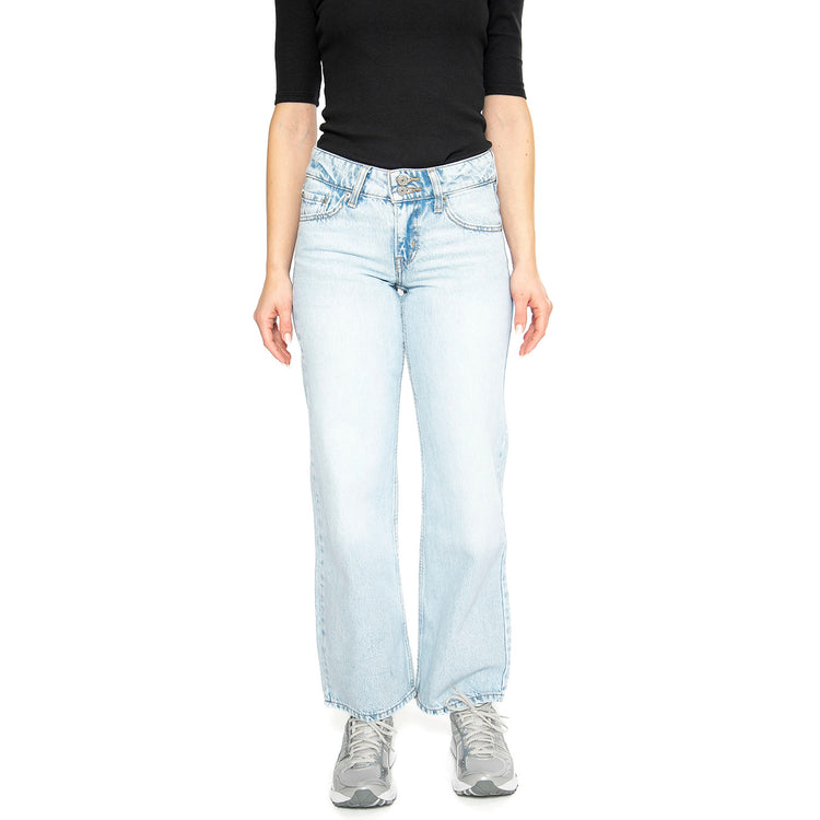 Superflow Loose Light Indigo Flat Finish - Pantaloni Denim Jeans Donna Blu A7498-0007 . LEVIS 