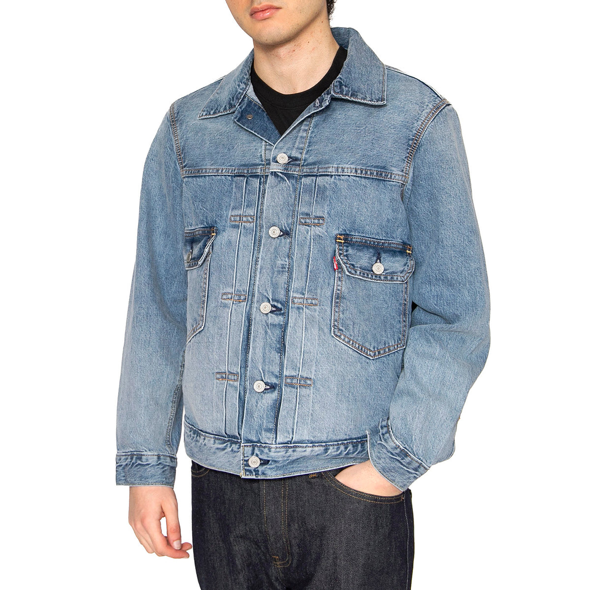 Type 2 Trucker Blue Sky Selv - Giacca Denim Jeans Uomo Blu A7632-0014 . LEVIS 
