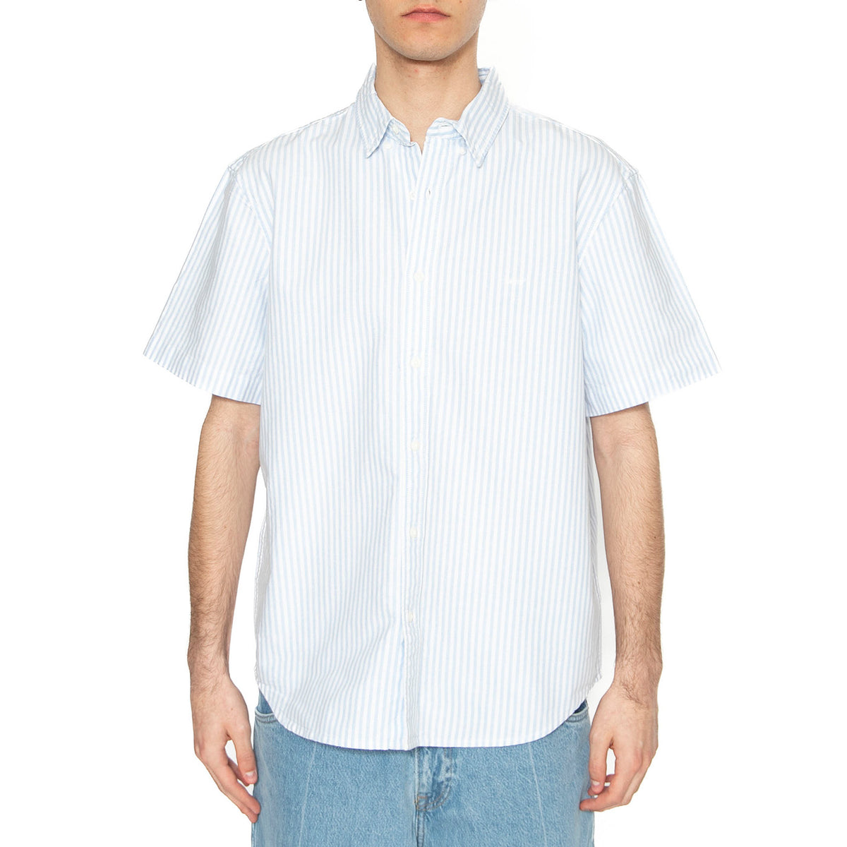 SS Authetic Button Down Waylon Striper D - Camicia Maniche Corte Uomo Multicolore A9161-0015 . LEVIS 