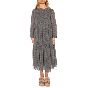 Cielo Georgette Dress Neutrals - Abito Donna Multicolore A9303-0000 . LEVIS 