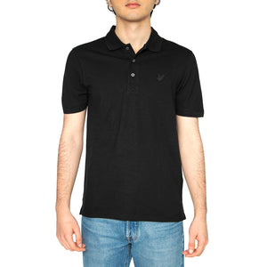 Tonal Eagle Polo Shirt Jet Black - Polo Uomo Nera SP400TON-Z865 . LYLE & SCOTT 