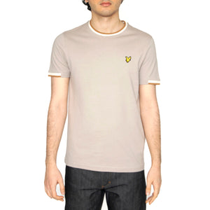 Half Tipped T-Shirt Pale Grey - Maglietta Girocollo Uomo Grigia TS2210V-X623 . LYLE & SCOTT 