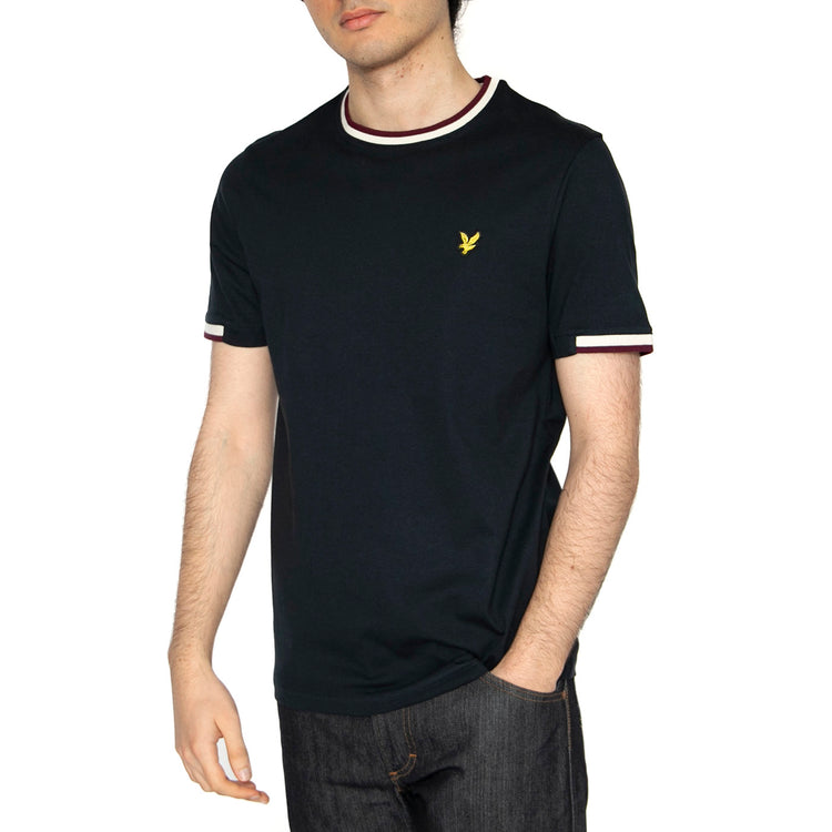 Half Tipped T-Shirt Dark Navy - Maglietta Girocollo Uomo Blu TS2210V-Z271 . LYLE & SCOTT 