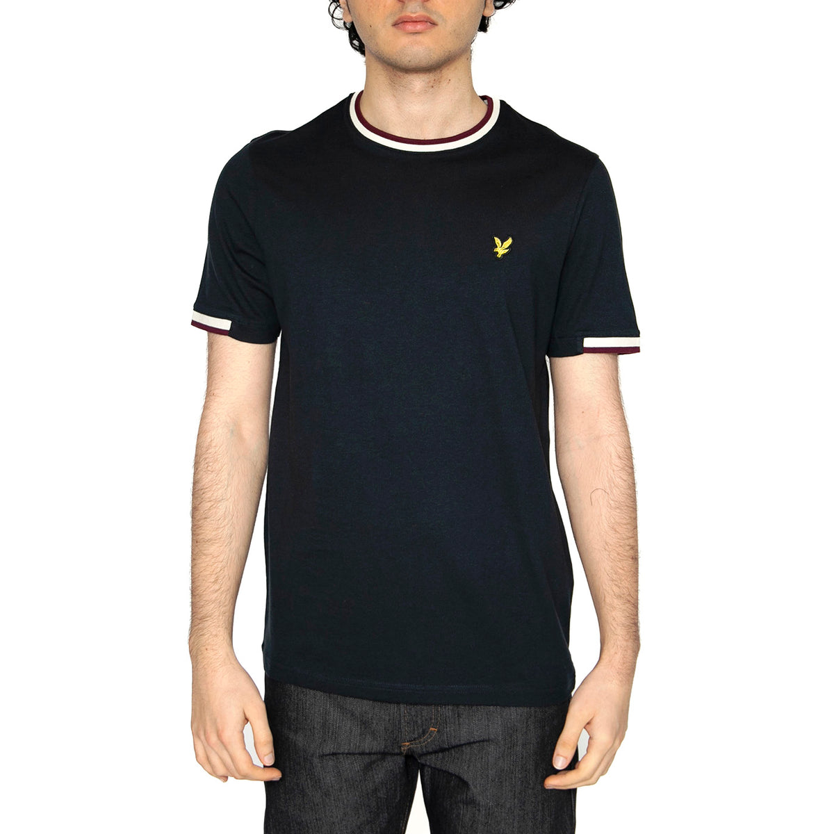 Half Tipped T-Shirt Dark Navy - Maglietta Girocollo Uomo Blu TS2210V-Z271 . LYLE & SCOTT 