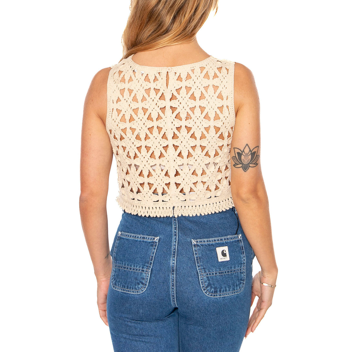 Beige Topwear 24609705-101 - Top Donna Beige 24609705-101 . MD'M 
