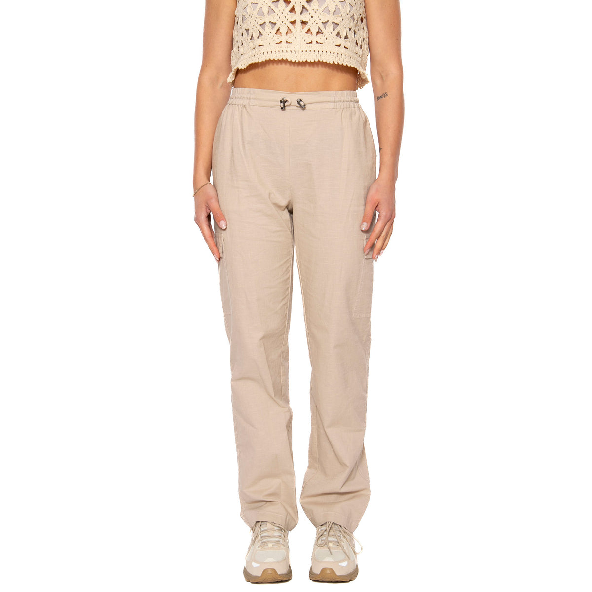 Beige Pants 27311603-103 - Pantaloni Donna Beige 27311603-103 . MD'M 