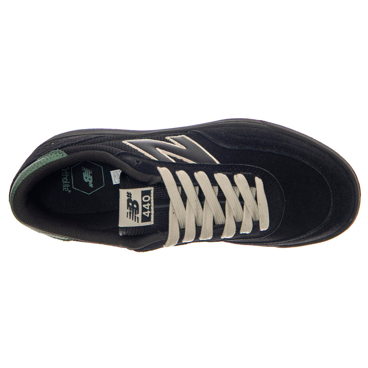 Numeric Skateboarding Black Leather/Textile - Scarpe Profilo Basso Uomo Nere NM440BG2 . NEW BALANCE 