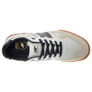 Numeric Skateboarding White Leather/Textile - Scarpe Profilo Basso Uomo Bianche NM600WTA . NEW BALANCE 