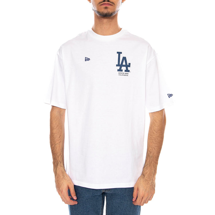 MLB Baseball Graphic OS Tee Los Anglese Dodgers White - Maglietta Girocollo Uomo Bianca 60667851 . NEW ERA 
