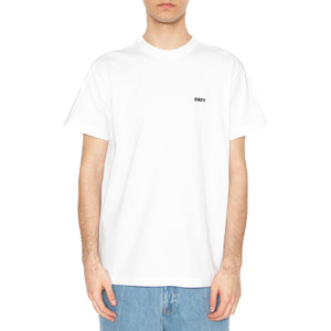 Established Works Bold Tee SS White - Maglietta Girocollo Uomo Bianca 131080365-WHT . OBEY 