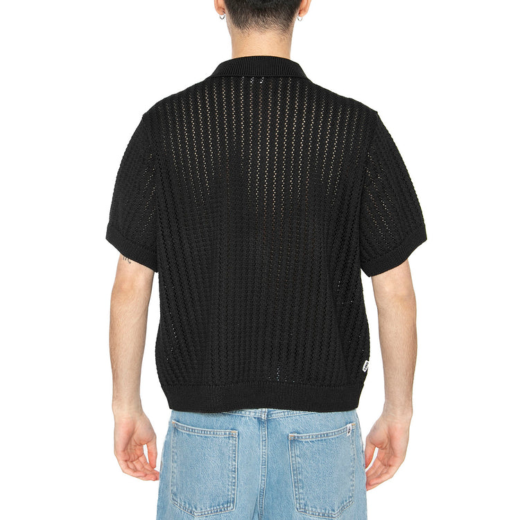 Dez Sweater Shirt Digital Black - Camicia in Maglia Maniche Corte Uomo Nera 151000106-DIB . OBEY 