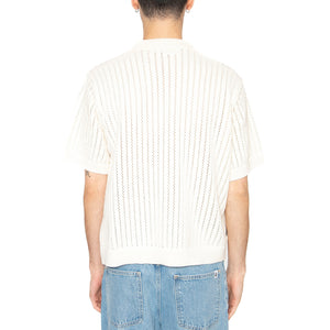 Dez Sweater Shirt Unblechaed - Camicia in Maglia Maniche Corte Uomo Beige 151000106-UBL . OBEY 