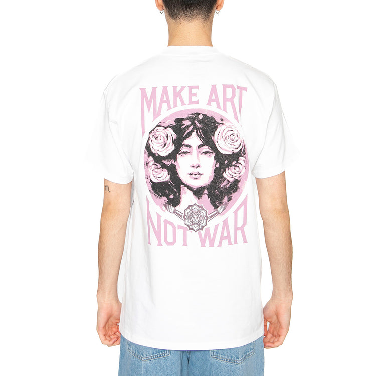 Obey Make Art Not War Tee White - Maglietta Girocollo Uomo Bianca 165264062-WHT . OBEY 