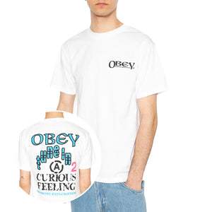 Obey Sensory Exploration Tee White - Maglietta Girocollo Uomo Bianca 165264084-WHT . OBEY 