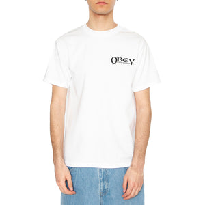 Obey Sensory Exploration Tee White - Maglietta Girocollo Uomo Bianca 165264084-WHT . OBEY 