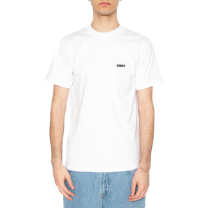 Obey Class Dropout Tee White - Maglietta Girocollo Uomo Bianca 165264092-WHT . OBEY 