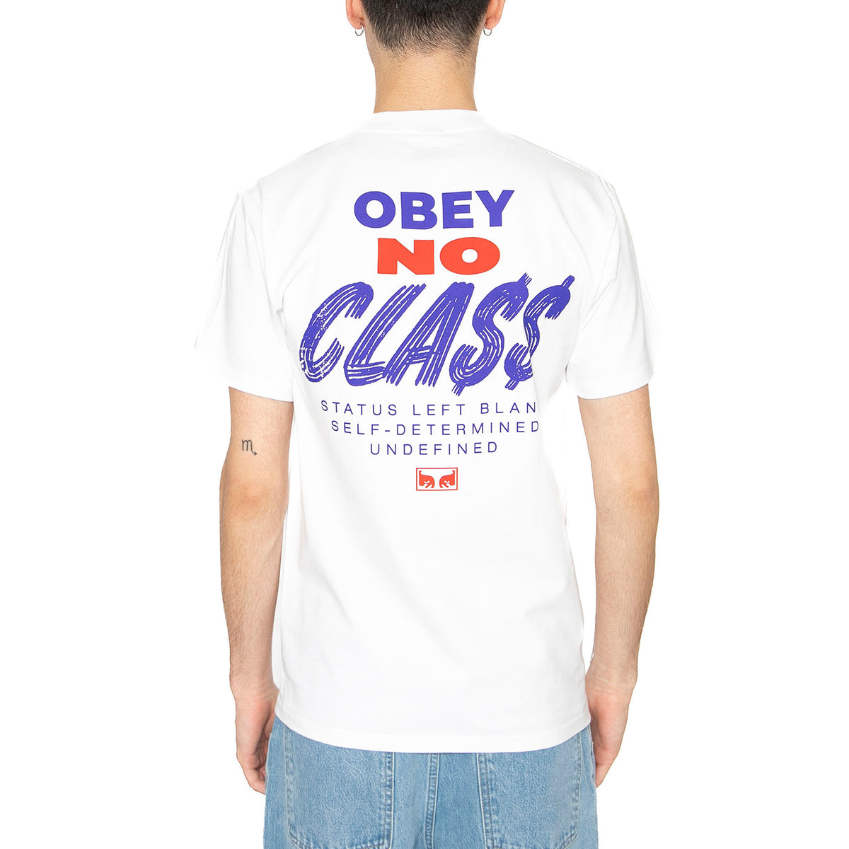Obey Class Dropout Tee White - Maglietta Girocollo Uomo Bianca 165264092-WHT . OBEY 