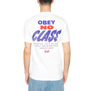 Obey Class Dropout Tee White - Maglietta Girocollo Uomo Bianca 165264092-WHT . OBEY 
