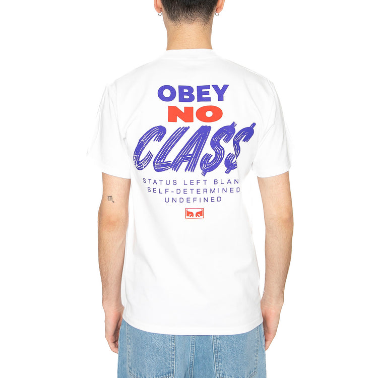Obey Class Dropout Tee White - Maglietta Girocollo Uomo Bianca 165264092-WHT . OBEY 