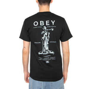Obey Premium Sound Tee Black - Maglietta Girocollo Uomo Nera 165264094-BLK . OBEY 