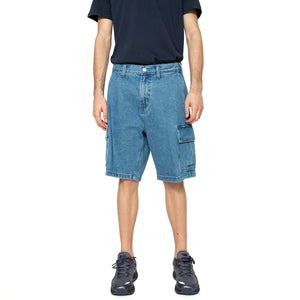 Bigwig Baggy Denim Cargo Short Light Indigo - Bermuda Uomo Blu 172100085-LIN . OBEY 