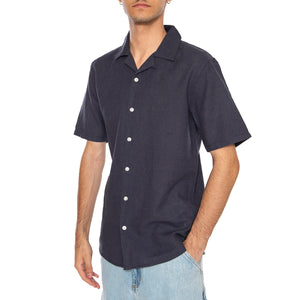Onscaiden Life Solid Resort Blue - Camicia Mancihe Corte Uomo Blu 22025116-BLUE . ONLY & SONS 