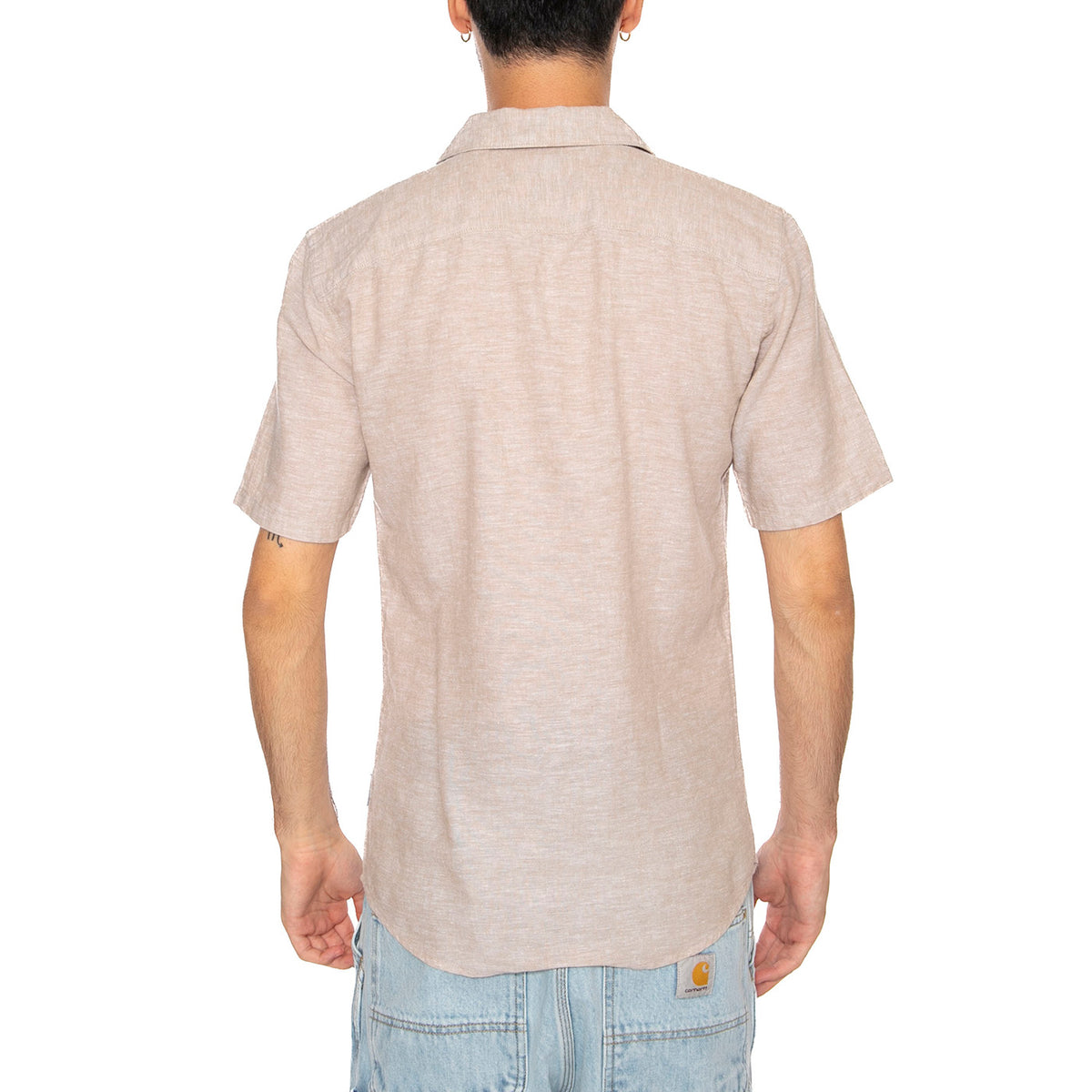 Onscaiden Life Solid Resort Beige - Camicia Mancihe Corte Uomo Beige 22025116-B . ONLY & SONS 