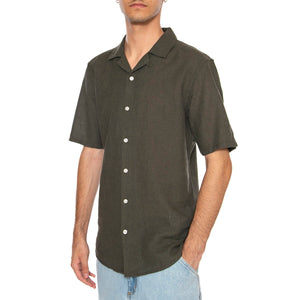 Onscaiden Life Solid Resort Green - Camicia Mancihe Corte Uomo Verde 22025116 . ONLY & SONS 