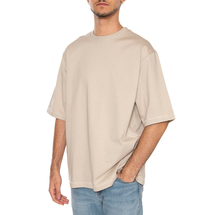 Ons Millenium Ova Tee Beige - Maglietta Girocollo Uomo Beige 22027787-BG . ONLY & SONS 
