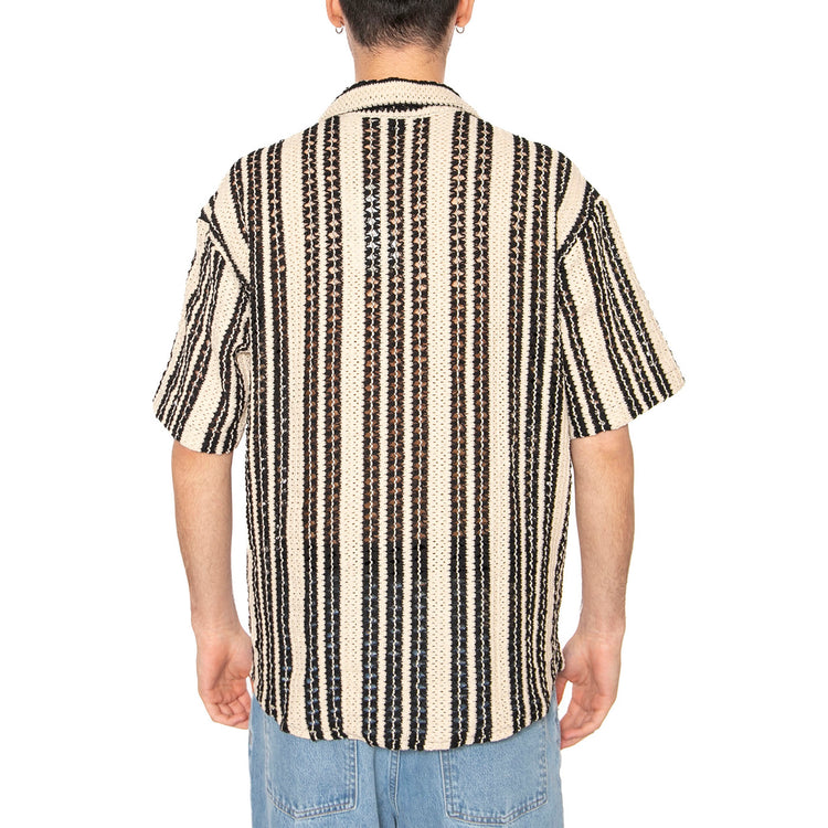Dani Crocher SS Shirt Noos Cloud Dance Black - Camicia Maniche Corte Uomo Multicolore 22030511-4575627 . ONLY & SONS 