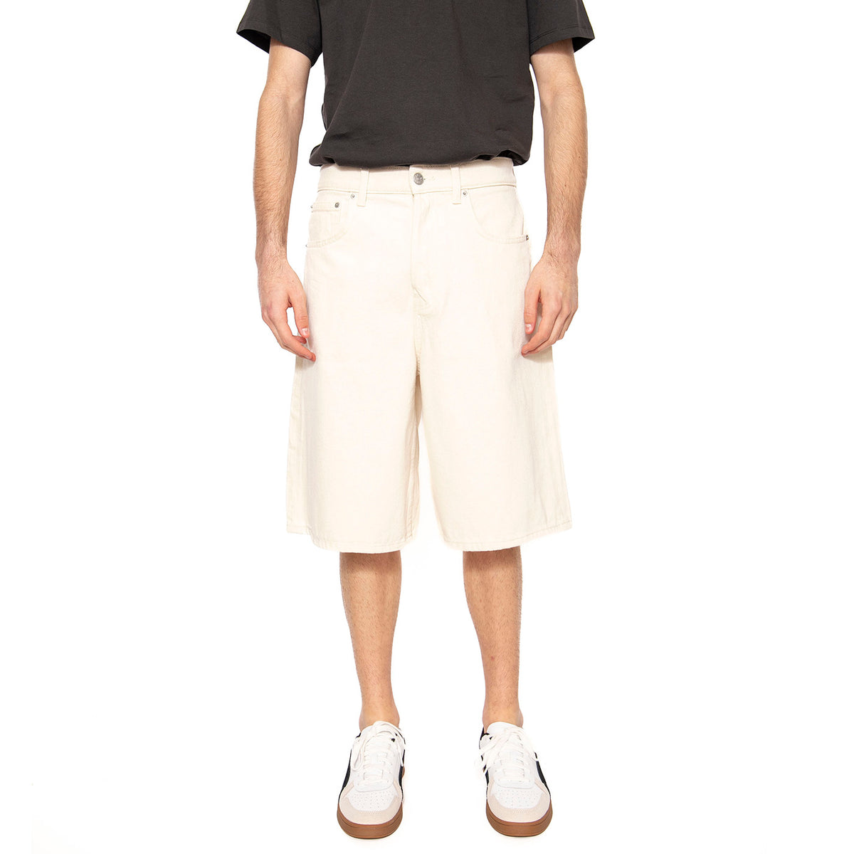 Carl Balloon Ecru 4145 Pim Denim Shorts Ecru - Bermuda Uomo Bianchi 22034145-4770064 . ONLY & SONS 