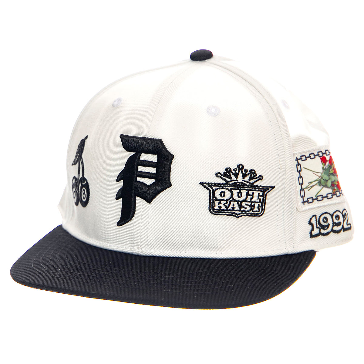 Primitive Jackson Snapback White - Cappellino con Visiera Bianco PA424H09-WHT . PRIMITIVE 