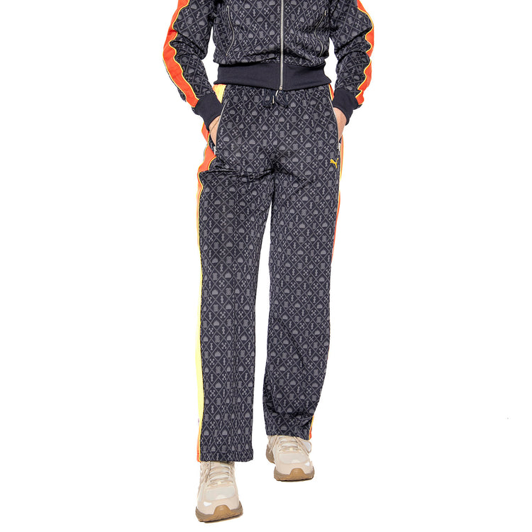 Road To Unit AOP Straight Track Pants Dark Op New Navy - Pantaloni Donna Multicolore 629794-16 . PUMA 