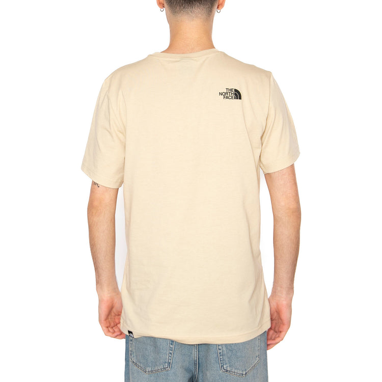 Men's S/S Simple Dome Tee - Maglietta Girocollo Uomo Beige NF0A87NG3X41 . THE NORTH FACE 