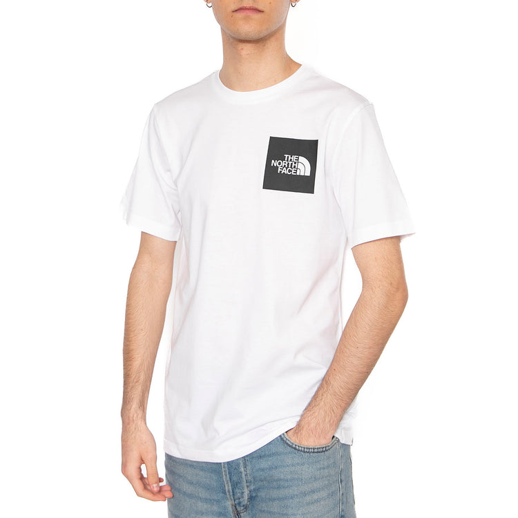 Men's S/S Fine Tee - Maglietta Girocollo Uomo Bianca NF0A8A6MFN41 . THE NORTH FACE 